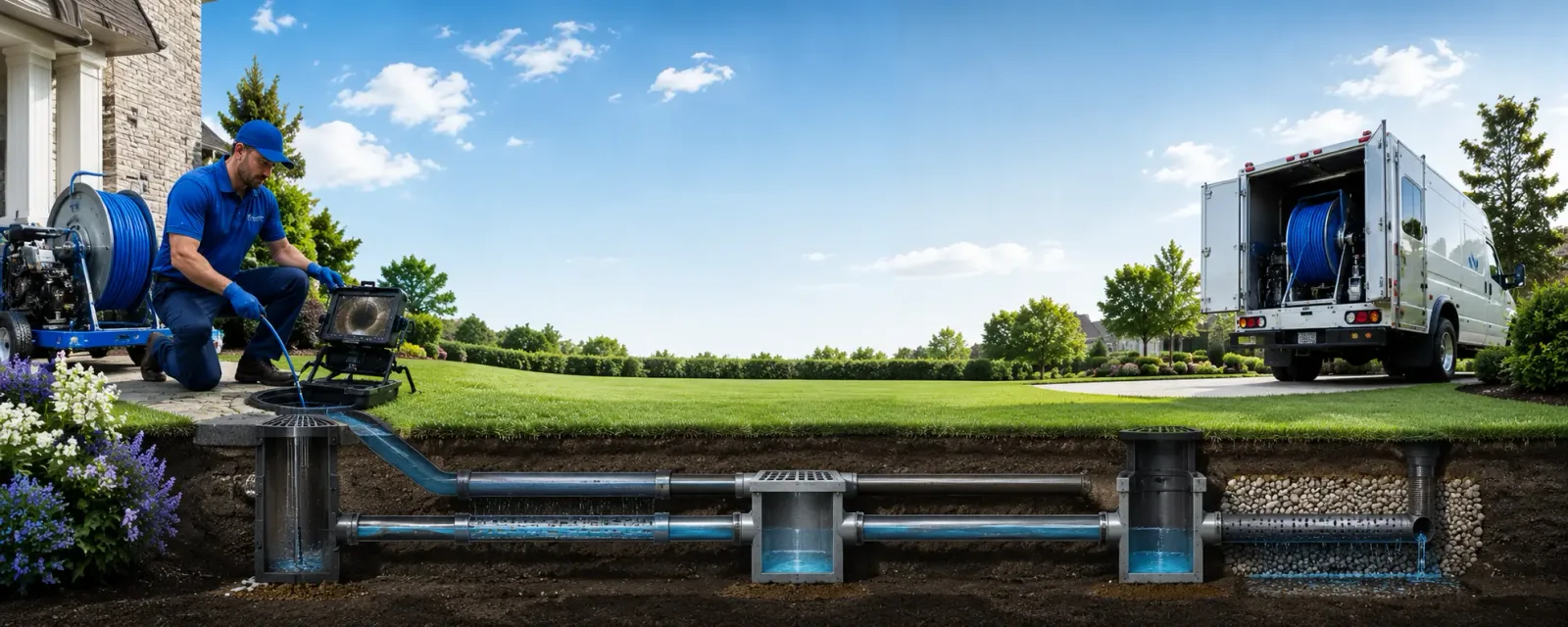 Outdoor drain cleaning information for Floyd, IA